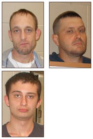 Clockwise from top left, Leslie Cameron, Thomas Green and Christopher Spain.