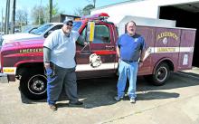 Addison Rescue Squad President Terry Poynter, left, and Public Affairs Officer Bill Gouge are proud of the newest addition to their fleet.