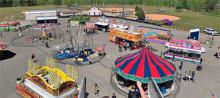The Winston County Fair  will return to the Seymour-Bevill Ball Field area in Double Springs April 23-28.  Pictured above are just some of the rides and booths that were at the fair in the past. (Courtesy photo)
