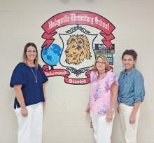 From left, Haleyville Elementary School Assistant Principal Emily Rea, Principal Tammy Hatton and Assistant Principal Dr. Elyse Aldridge have released a different format for their open house held over a three-day period this year, from Aug. 3-5.