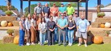 From left, Austin Lewis, Rodney Lewis, Chris Saylor, Doug Channell, Shawn Galloway. Front row, from left, Whitley Fowler, Shae Walton, Susan Morgan, Haley Smith, Caroline Thompson,  Jedi Boshell, Christy Harbin, Brian Berry, Mayor Dr. Ray Boshell, Chris Wilbanks, Dr. Amy Boshell, Joel Sherrill and Jordan Egres.